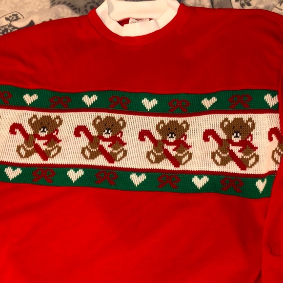 Vintage Christmas Teddy Bear Sweatshirt - Picture 4 of 13